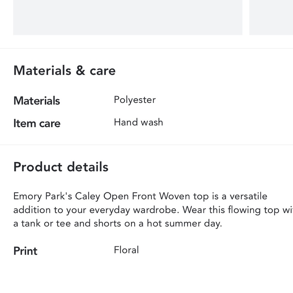 EMORY PARK | open front woven top - Picture 7 of 7